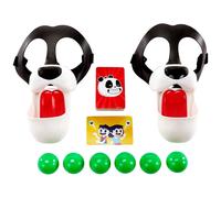 Mattel Games Please Feed The Pandas Kids Game with Panda Masks for 7 Year Olds and Up - Board Game