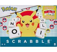 Mattel Games Pokemon Scrabble, Family Letter Game with Two Ways to Play, Includes 50 Pokemon Character Challenge Cards for 2-4 Players, HXT27