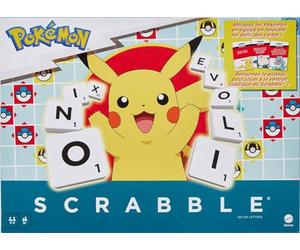 Mattel Games Pokemon Scrabble, Family Letter Game with Two Ways to Play, Includes 50 Pokemon Character Challenge Cards for 2-4 Players, HXT27