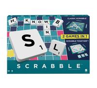 Mattel Games Scrabble Board Game, Family Word Game with Two Ways to Play, inc...