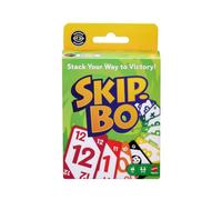 Mattel Games Skip-Bo Card Game for Kid, Adult & Family Nights, Color Blind Accessible Deck for 2 to 6 Players Ages 7+, JMM20