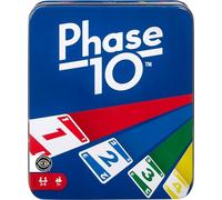 Mattel Games: The Official Phase 10 Tin [Amazon Exclusive] | Rummy-Type Play with Color Blind Accessible Deck, for Kids, Teens and Family Game Night, 2-6 Players (Amazon Exclusive)