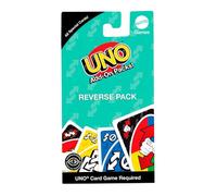 Mattel Games UNO Add-On Reverse Pack for Kids and Adults for Family Game Night, Use as a Travel Game or Engaging Gift for Kids, 2 to 10 Players, Ages 7 and Up, JCV56