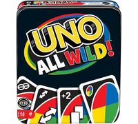 Mattel Games UNO All Wild Card Game for Family, Parties & Travel in Collectible Tin Where All Cards Are Wild, 2 to 10 Players (Amazon Exclusive)