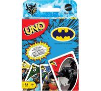 Mattel Games UNO Batman Card Game, Ages 7+, 2-10 Players | With a Special Bat. Singla Rule and Graphics nspired by the Comics for Kids, Teens and Family Night