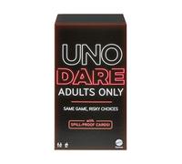 Mattel Games UNO Dare Adults Only, UK English Version, Card Game for Game Night, Travel, Camping & Party, HRL30