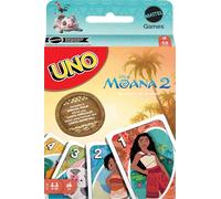 Mattel Games UNO Disney Moana 2 Card Game for Kids, Adults & Family with Deck & Special Rule Inspired by The Movie