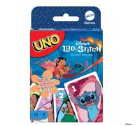 Mattel Games UNO Disney’s Lilo and Stitch Card Game for Kids, Adults & Family with Deck & Special Rule Inspired by the Movie, JCC10