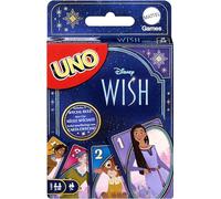 Mattel Games UNO Disney Wish Card Game for Kids, Family Night & Adults with Characters from The Movie & Special Rule, 2 to 10 Players