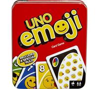 Mattel Games UNO Emoji Card Game for Family Night, Travel Game with Emoji Graphics & Special Rule for 2-10 Players