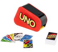 Games UNO Extreme is the updated version of the classic family card game, featuring lights, sounds and a random-action launcher! Great gift for ages 7+.