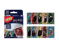 Mattel Games UNO Harry Potter Card Game, Ages 7+, Players 2-10 | Movie-Themed Deck With Favorite Characters and a Special "Sorting Hat" Rule for Kids, Teens and Family Night., FNC42