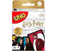 Mattel Games UNO Harry Potter Card Game, Movie-Themed Collectors Deck of 112 Cards with Hogwarts Character Images, Gift for Fans Ages 7 Years+, FNC42