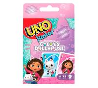 Mattel Games UNO Junior Gabby’s Dollhouse Card Game for Kid Parties, Family Nights, Vacations & Travel, JLH17