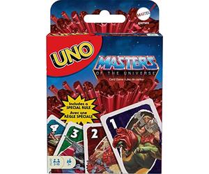 Mattel Games UNO Masters of the Universe - MOTU-Themed Family Card Game - 112 Cards - Dynamic Graphics - Unique Power of Greyskull Card Included - Gift for Kids 7+
