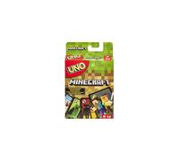 Mattel Games UNO Minecraft Card Game Videogame-Themed Collectors Deck 112 Cards with Character Images, Gift for Fans Ages 7 Years Old & Up - FPD61
