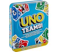 Mattel Games UNO Teams Card Game for Kids, Adults & Family Night, Parties & Travel With Special Rules to Play in Teams of Two, JDM40