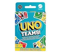 Mattel Games UNO Teams Card Game for Family Nights, Game Nights, Travel, Camping & Parties for Players 7 And Up In Up To Four Teams, With Cards Any Colorblind Player Can Use, HXT58