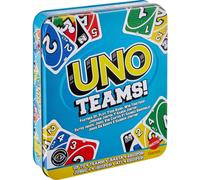 Mattel Games UNO Teams Card Game for Kids, Adults & Family Night, Parties & Travel With Special Rules to Play in Teams of Two, JDM40