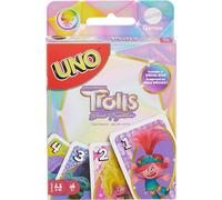 Mattel Games UNO Trolls 3: Band Together Card Game for Kids, Adults & Game Night Featuring Trolls Characters & Special Rule
