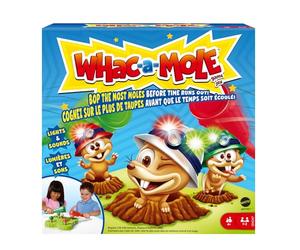 Mattel Games Whac-A-Mole Kids Arcade Game, Ages 4+, 1-2 Players | Smack the Moles with Mallets, Lights & Sounds, Simple Easy-to-Understand Rules for Kids, Parties & Family Game Night, GVD47