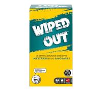 Mattel Games Wiped Out JLB40 Board Game - Deduction and Sabotage Game with Black-Out Glasses, Slate and Dry Erase Felt-tip Pen for 3 to 6 Players