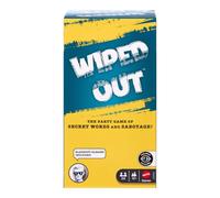 Mattel Games Wiped Out Party Game for Ages 14+, 3-6 Players | Social Deduction Play with Guessing & Sabotage, Includes Blackout Glasses, Dry Erase Board & Pen, JGR60