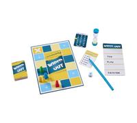 Mattel Games Wiped Out Party Game, Guessing Game with Social Logic Component and Sabotage Option with Glasses, Dry Erase Board and Pen for 3 to 6 Players, JLB41
