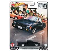 Mattel GRM09 Hot Wheels Premium Real Riders Boulevard Custom `93 Nissan Hardbody (D21) No. 38, Racing Car, Model Vehicle for Children and Collectors