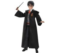Mattel Harry Potter Collectible Doll (10.5-in) with Hogwarts uniform, Gryffindor Robe and Wand, FYM50