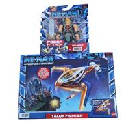 Mattel He-Man MOTU Power Attack Figure & Talon Fighter Vehicle Toy HGW38 Set