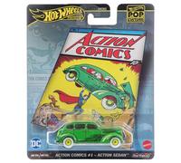 Mattel Hot Wheels 1:64 Scale HVJ50 Action Comics Sedan - Premium Diecast Car Toy