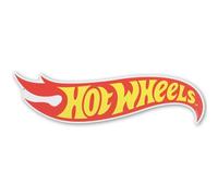 Mattel Hot Wheels Classic Flame Logo Metal Sign - Small Hot Wheels Wall Decor for Kids' Bedroom or Man Cave