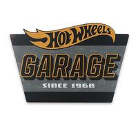 Mattel Hot Wheels Garage Metal Sign - Vintage Hot Wheels Sign for Garage, Bedroom or Man Cave