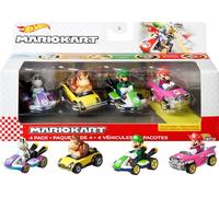 Mattel Hot Wheels Mario Kart 1:64 Die-Cast 4er-Pack Sortiment