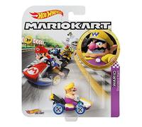 Mattel Hot Wheels Mario Kart - GBG32 - 1:64 Metal Car - Characters Cars - Character Wario Standard Kart