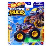 Mattel Hot Wheels Monster Trucks Collectible Toy 1:64 Scale Diecast Model Vehicle - Freestyle Wreckers 9/12 Dodge Ram Van Dream Crusher - HTM63