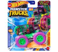 Mattel Hot Wheels Monster Trucks Collectible Toy 1:64 Scale Diecast Model Vehicle - HWMT Back to Basics 7/7 Will Eat It All - HTM42