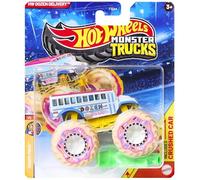 Mattel Hot Wheels Monster Trucks Collectible Toy 1:64 Scale Diecast Model Vehicle - Snack Pack 1/6 HW Dozen Delivery - JDP94