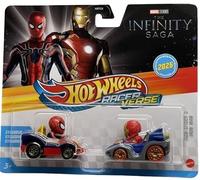 Mattel Hot Wheels Racer Verse Infinity Saga, 2 Pack Character Car, Die-cast Metal Vehicles, 1:64 Scale
