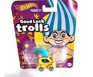 Mattel Hotwheels Character Cars Good Luck Trolls
