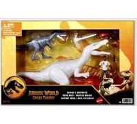 Mattel Jurassic World Chaos Theory Darius & Baryonyx Peril Pack, Dinosaur Action Figure Set