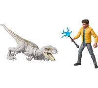 Mattel Jurassic World Chaos Theory Storypack, Human & Dinosaur Action Figure Encounter Pack, 3.75-inch Scale Darius & Atrociraptor Ghost & 2 Accessories