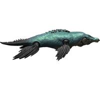 Mattel Jurassic World Dinosaur Figure Toy, Gigantic Thrashers Large Liopleurodon with 2 Attack Action & Evolve Feature, Digital Play, JKL87