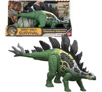 Mattel Jurassic World Dinosaur Figure Toy, Gigantic Thrashers Large Stegosaurus with 2 Attack Action & Evolve Feature, Digital Play, JKL85