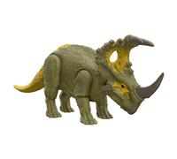 Mattel Jurassic World Dominion Roar Strikers Sinoceratops Dinosaur Toy with Head Ram Attack & Sound, Plus Downloadable App & AR