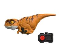 Mattel Jurassic World Dominion Uncaged Rowdy Roars Atrociraptor 'Tiger' Dinosaur Action Figure Toy with Interactive Motion and Sound Touch