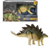Mattel Jurassic World Hammond Collection Action Figure, Lost World Jurassic Park Stegosaurus, Carnivore Large Dinosaur Toy, Posable Wired Tail, JCH08