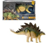 Mattel Jurassic World Hammond Collection Action Figure, Lost World Jurassic Park Stegosaurus, Carnivore Large Dinosaur Toy, Posable Wired Tail, JCH08