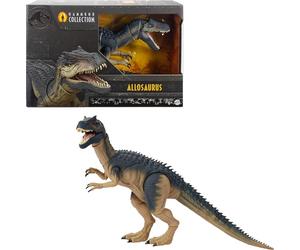 Mattel Jurassic World Hammond Collection Allosaurus | Dinosaur Action Figure with Premium Collector Level Movie Design, Glass Eyes & Wired Tail, 19 Points of Articulation, JCG13